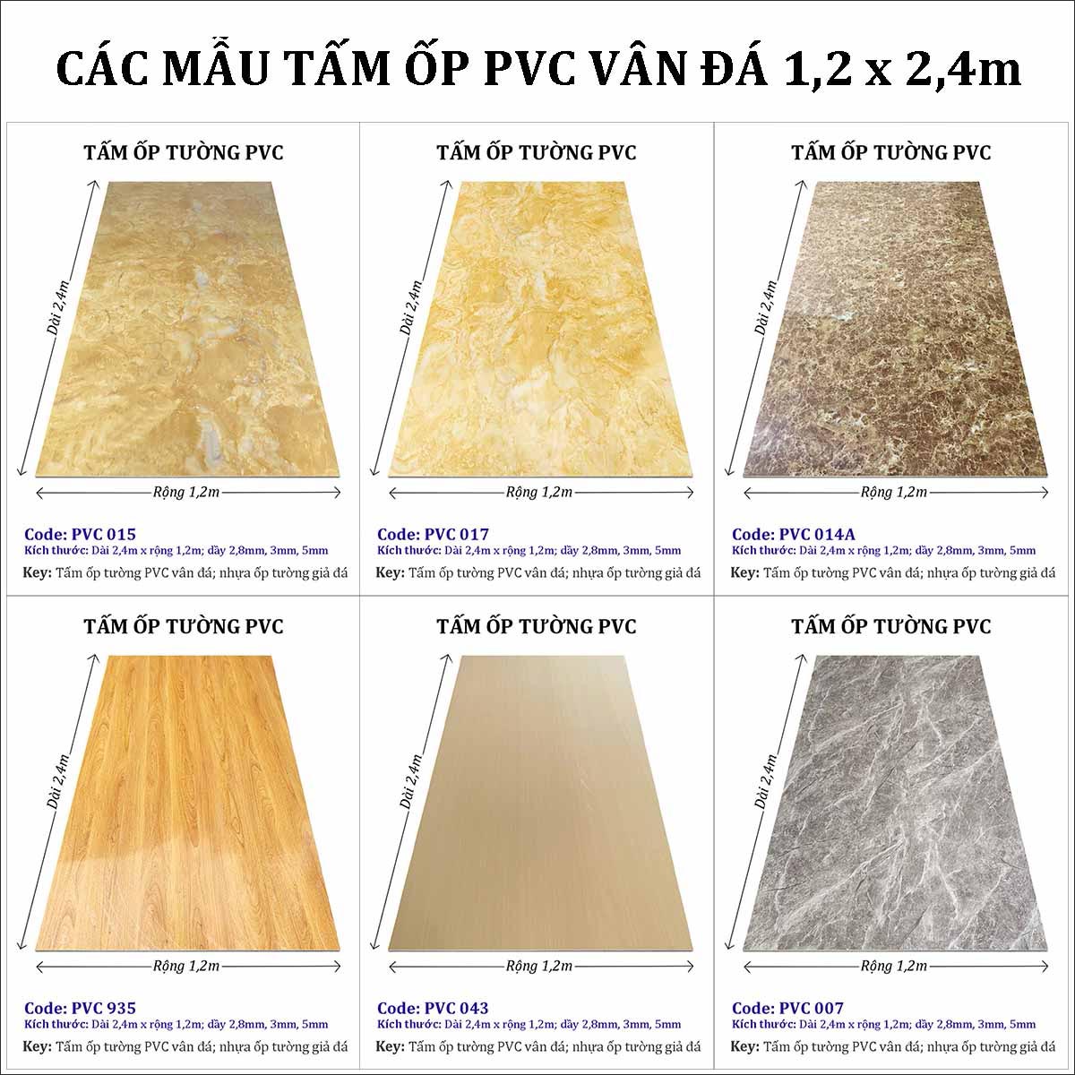 Tấm ốp tường PVC - Vật liệu siêu bền đẹp chống ẩm mốc